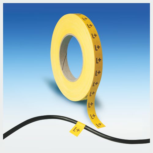 Grafik Kabel kennzeichnen, beschriften mit Klebeband