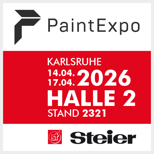 Grafik Steier stellt auf der PaintExpo 2026 aus, Halle 2, Stand 2321 
