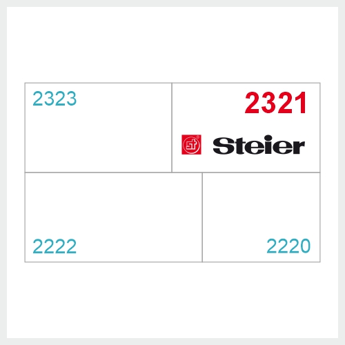 Grafik Standort Steier Messestand auf der Paint Expo, Halle 2, Stand 2321