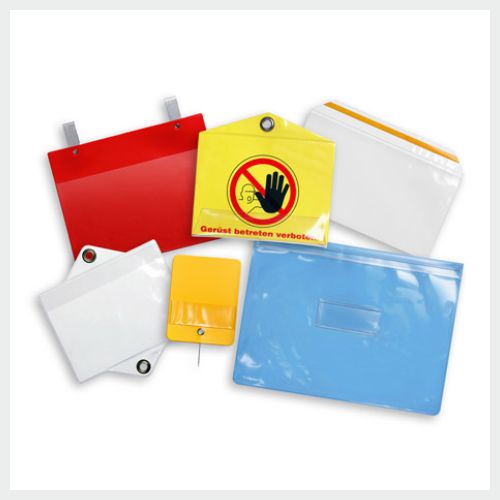 Grafik Schaltplantaschen, Gerüsttaschen, Schutztaschen aus Premium ESTE® - PVC Folie