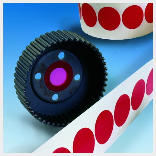 Grafik Zahnriemenscheibe maskieren vor der Lackierung mit selbstklebenden Formstanzteilen