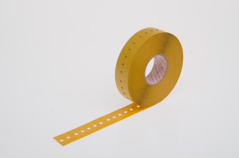 Gurtverbinder für Radial-Gurtung, aus selbstklebender Folie, 16 x 63 mm, transparent 