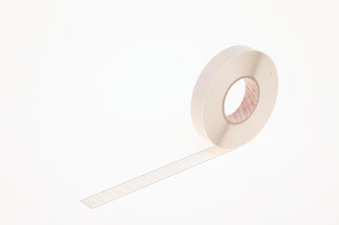 double-sided self-adhesive pads with same strength adhesion on both sides, on rolls, 10 x 10 mm, "FIXIS" 