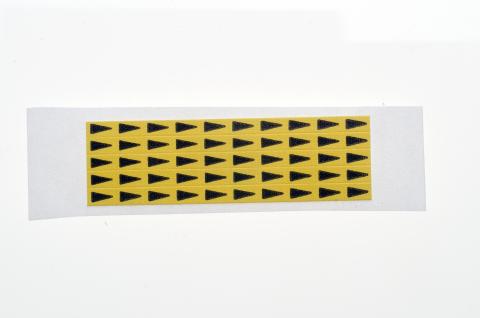 gelbe Minipfeile zur Fehlerkennzeichnung auf Leiterplatten, 5 x 3 mm 