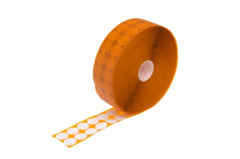 double-sided, self-adhesive PVC dots, absolutely silicone free