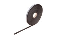 rolls of EPDM foam rubber, black, 4 mm thick 10 m : 15 mm