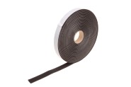 rolls of EPDM foam rubber, black, 4 mm thick 10 m : 25 mm