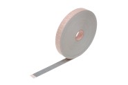 adhesive labels, made from grey special fabric, tolerant of temperatures up to 180°C; for the attachment of transport documents to re-usable plastic containers 30 x 30 mm