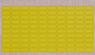 gelbe Geräte-Kennzeichnungsschilder aus Gewebe zur manuellen Beschriftung, VE = 100 Bogen, 