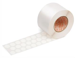 Verschlussmarken, transparent, stark klebend 19 mm