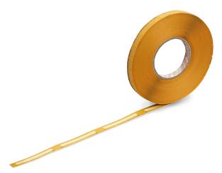 Connectors for 8mm SMD Tapes, not ESD protected, yellow; supplied in rolls 