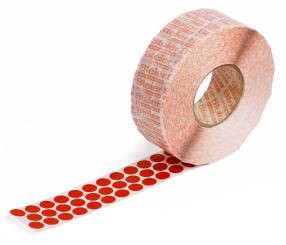 red self-adhesive fabric marking dots 12 mm
