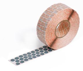 grey self-adhesive fabric marking dots 12 mm