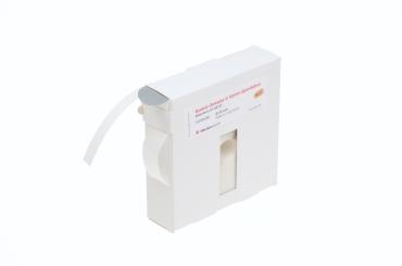 Klebepunkte aus grauem Spezial-Gewebe in Karton-Spendebox für Befestigungen von Warenanhängern, 30 mm Ø 