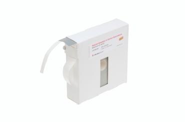 Klebepunkte aus grauem Spezial-Gewebe in Karton-Spendebox für Befestigungen von Warenanhängern, 30 x 30 mm 