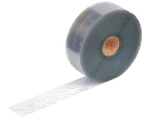 Klebestreifen "Fixier-Folie", 30mmØ, aus extrem stark haftender PP-Folie, transparent 30 mm