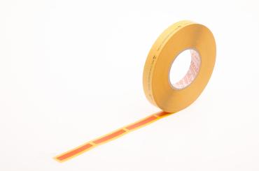 Connectors for 12, 16, 24 mm SMD Tapes, ESD save, orange; supplied in rolls 12 mm