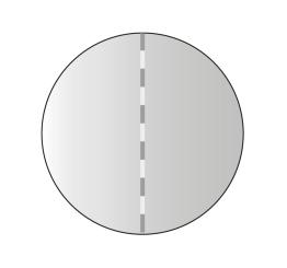 mittig perforierte Verschlussmarken, 25 mm Ø, mit rückseitiger Spendermarkierung für Fotozellenerkennung 