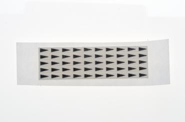 weiße Minipfeile zur Fehlerkennzeichnung auf Leiterplatten, 5 x 3 mm 