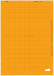 yellow polyester foil labels for laser printing; supplied in packs of 50 sheets 10 x 20 mm, 252 Etiketten/Bg.